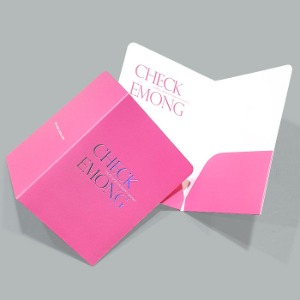 핑크카드키홀박 투포켓카드 (색상변경가능)
